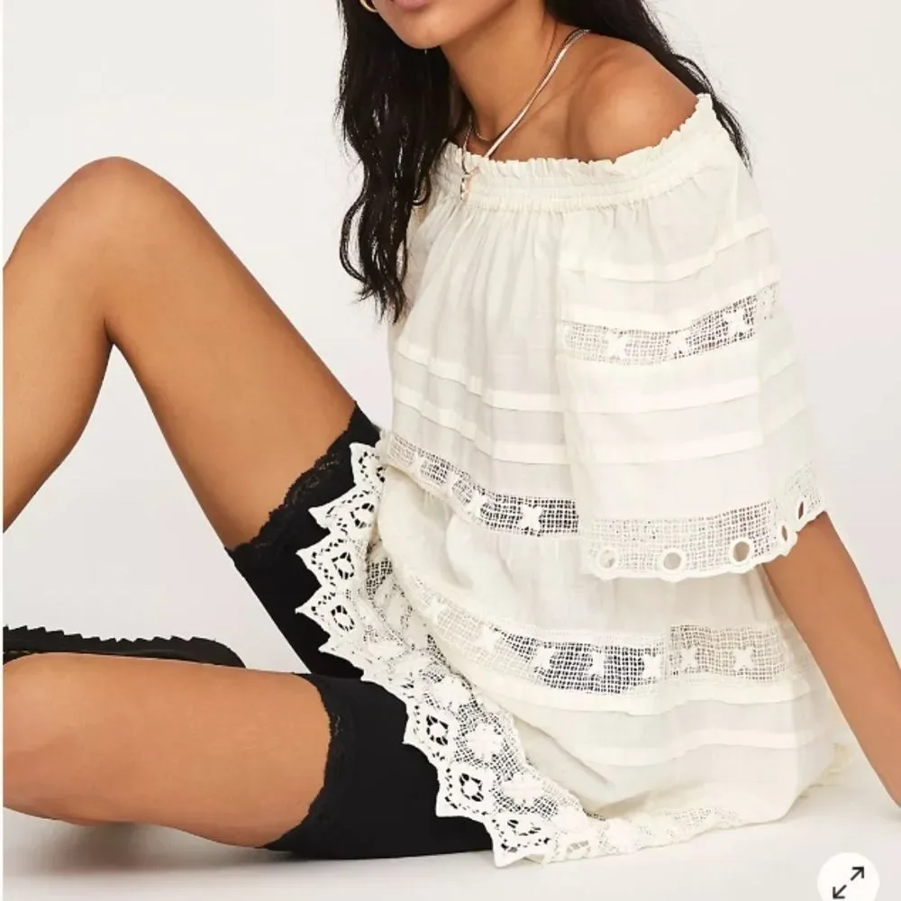 NWT Free People Sounds Of Summer Tunic Mini Dress